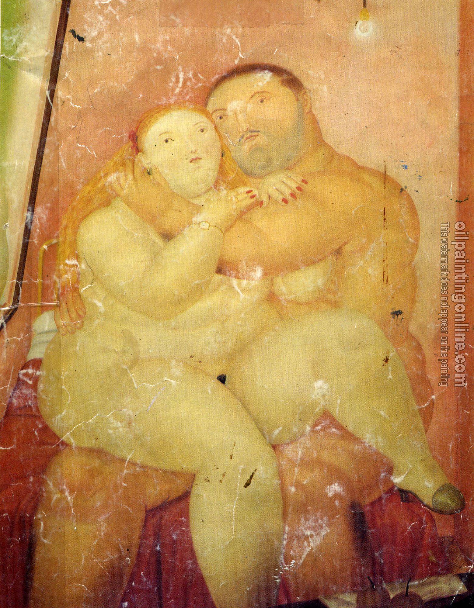 Botero, Fernando - Abstract oil painting.